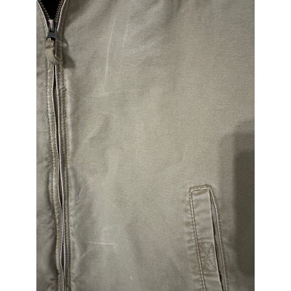 Redhead Tan Canvas Fleece Lined Zip Front Jacket Size‎ Medium - Picture 3 of 11